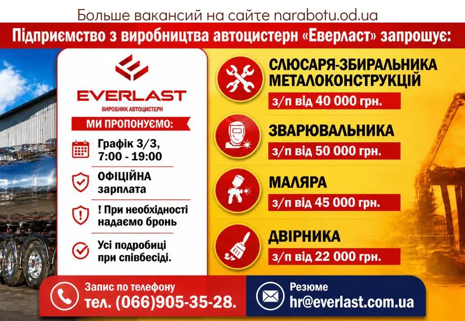 Вакансії в Одесі Дворника